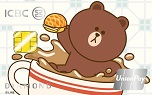 ICBC | LINE FRIENDS UnionPay Dual Currency Card (BROWN card face)