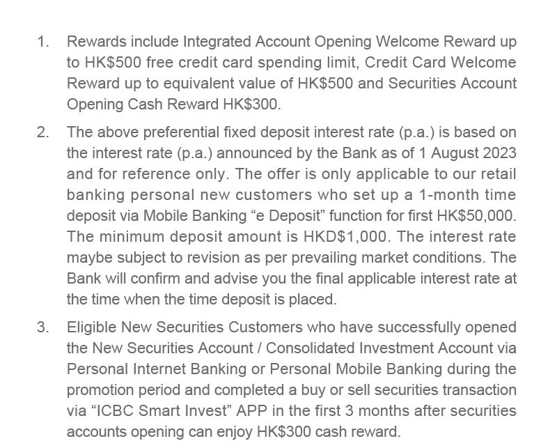 Open ICBC (Asia) Integrated and Consolidated Investment Account Online Enjoy Triple Offers