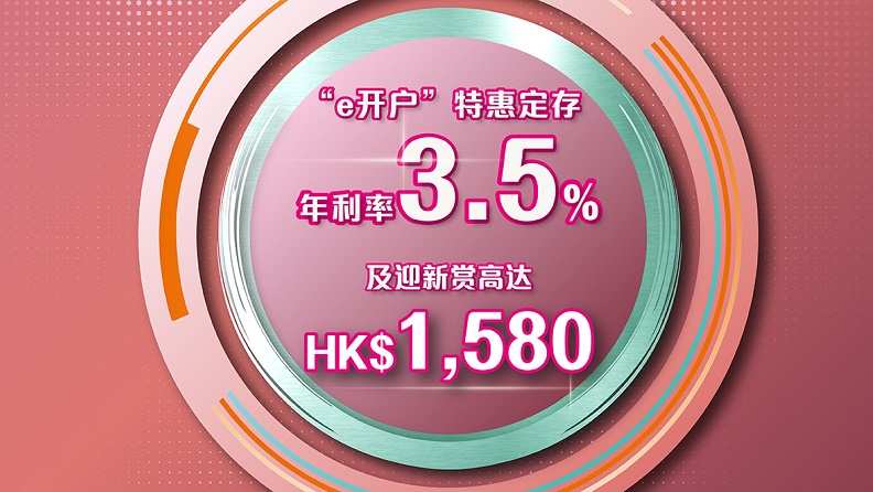新客户手机银行e开户特惠定存年利率及迎新赏