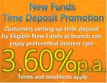 New Funds Time Deposit Promotion