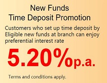 New Funds Time Deposit Promotion