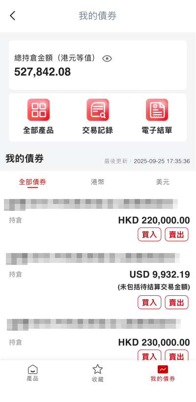 手機銀行債券及存款證買賣交易指南